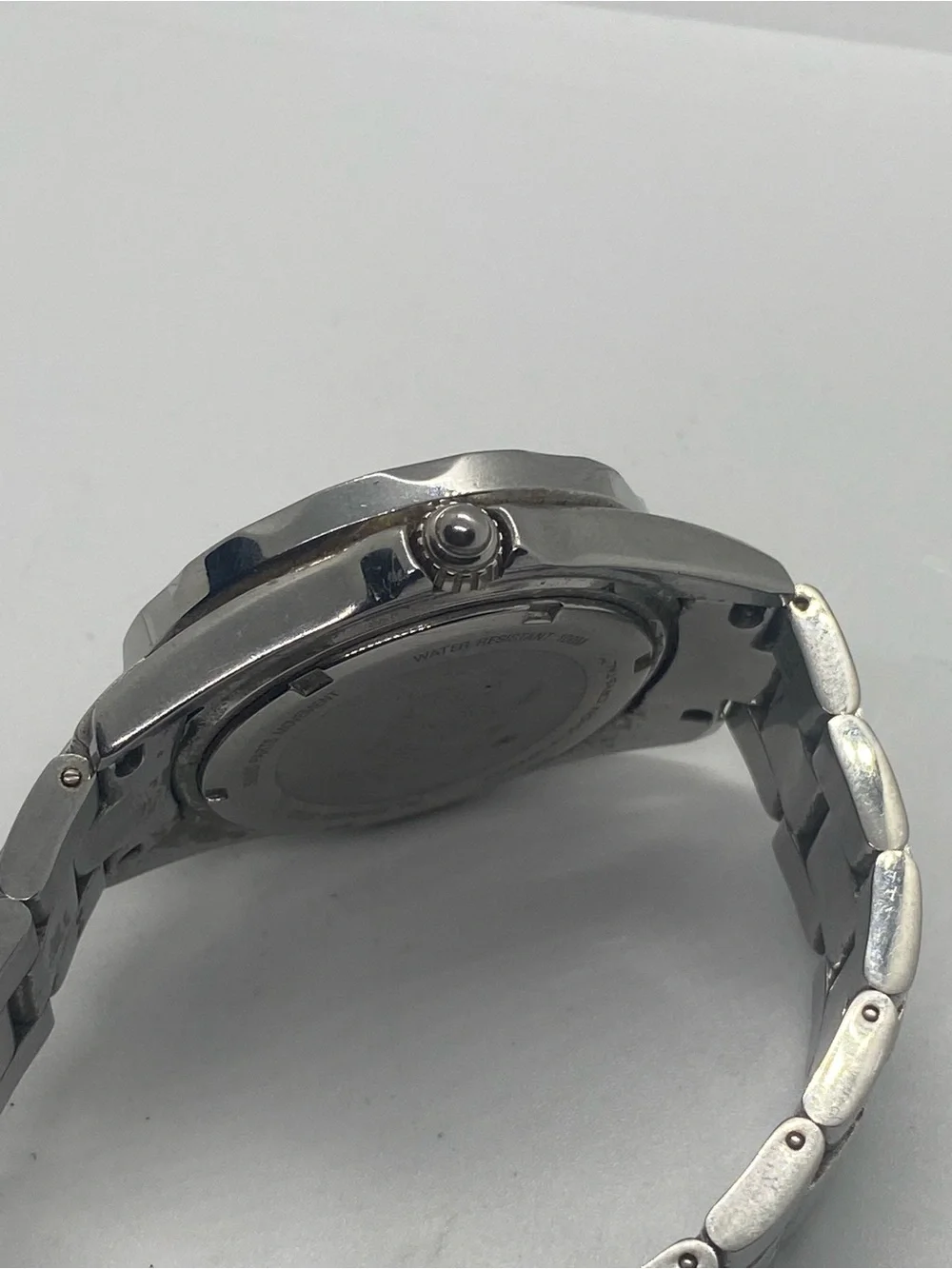 Invicta Angel Silver-Tone Stainless Steel Watch with Blue Accents